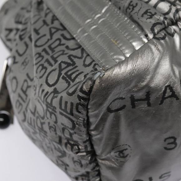 CHANEL Unlimited Tote Bag Nylon Silver CC Auth bs18167 - Picture 10 of 16